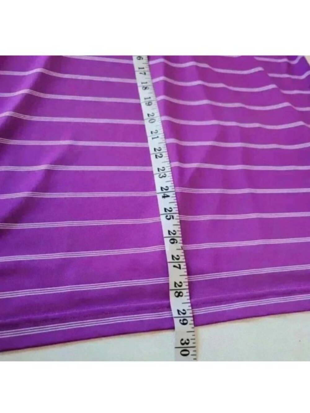 ADIDAS GOLF PURE MOTION MENS POLO SHIRT Size M Purple STRIPED - Picture 6 of 7